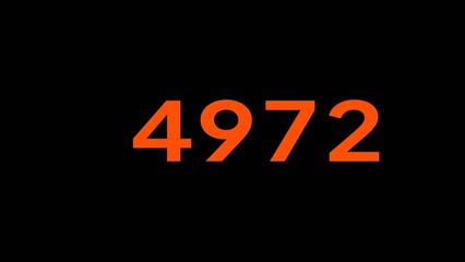Mathematics numbers illustration. Counting number text.