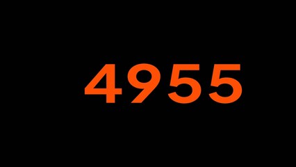 Mathematics numbers illustration. Counting number text.