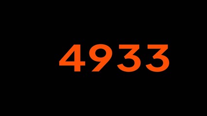 Mathematics numbers illustration. Counting number text.