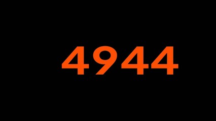 Mathematics numbers illustration. Counting number text.