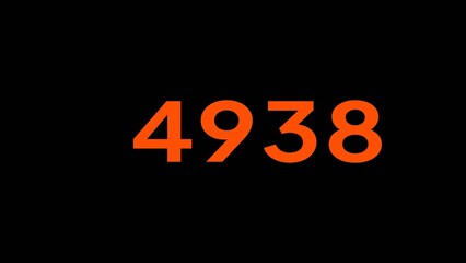 Mathematics numbers illustration. Counting number text.