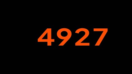 Mathematics numbers illustration. Counting number text.