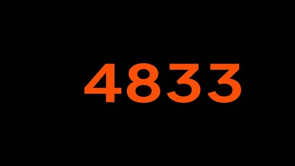 Mathematics numbers illustration. Counting number text.