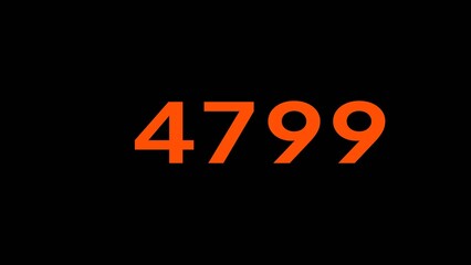 Mathematics numbers illustration. Counting number text.