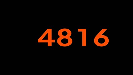 Mathematics numbers illustration. Counting number text.