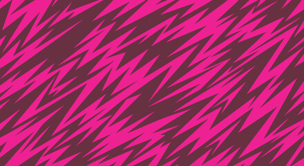 A bold and vibrant seamless pattern of electric pink lightning bolts and abstract zigzag lines in a funky, retro 80s style.
An edgy and aggressive seamless vector pattern with chaotic, jagged lines