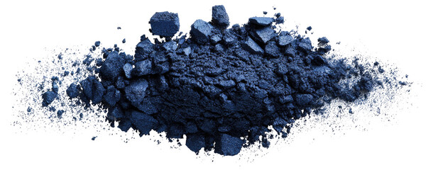 Dark blue rocky pile
