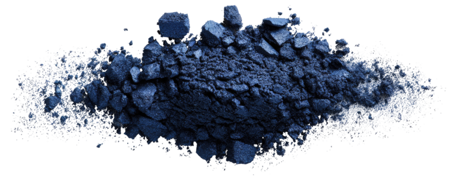 Dark blue rocky pile