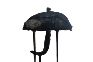 Weather sign painted with watercolor paint, open umbrella.