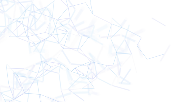 Modern abstract illustration of connected lines. Geometric network with copy space. Ideal for technology, science, and data concepts. White back