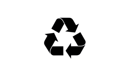 Recycle Symbol Illustration isolated PNG with Transparent Background