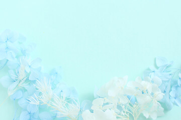 blue romantic flowers for background