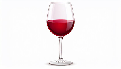 Red Wine Glass Isolated