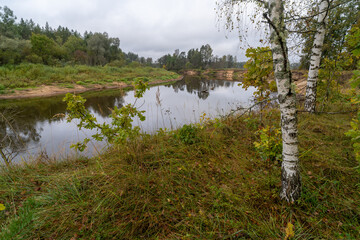 Obraz premium River Gauja in Valka region