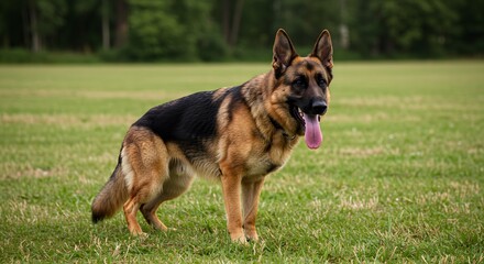 German shepherd dog outdoors