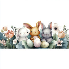 Easter design. Banner, web poster, flyer, stylish brochure, greeting card, cover. Spring Easter