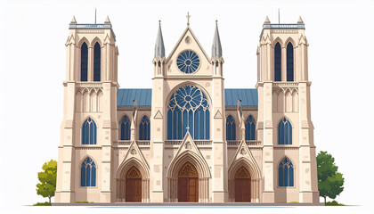 Gothic Cathedral Illustration