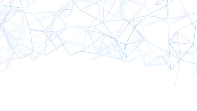 Modern abstract geometric lines on a white background. A digital network connection or scientific design with connection and network concept