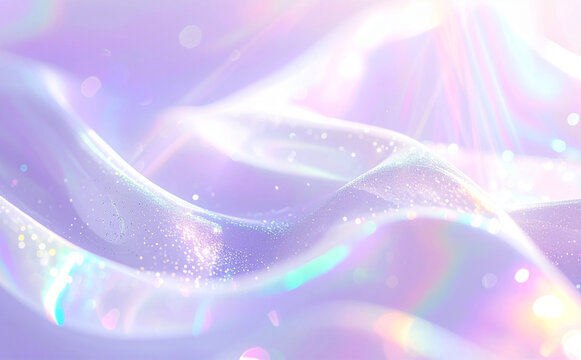 光と透明感が美しい紫のキラキラ背景素材