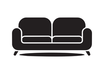 Sofa icon, Sofa solid vector design