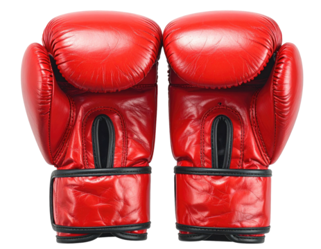 Pair of red boxing gloves (6)
