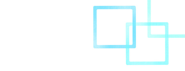 水色の水彩で描かれた正方形の美しい幾何学的な背景png