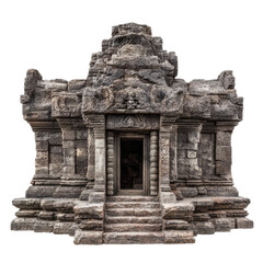 Ancient Architectural Marvel: A beautifully constructed, aged stone temple stands as a testament to the enduring power of architecture. Showcasing intricate carvings and a sense of timeless grandeur.