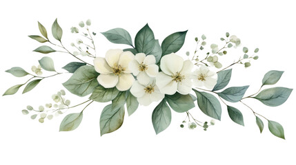 A delicate bouquet of lily of the valley and white flowers blooming in spring is a beautiful sight of nature