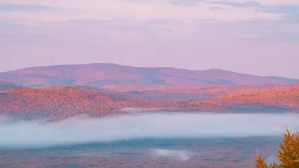 Fototapeten Lila autumn landscape with lake  © Bai
