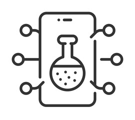 Mobile app development for laboratory data: icon for science and technology integration