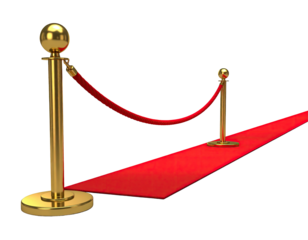 Red carpet with gold stanchions (1)