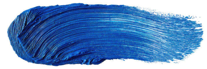 Deep blue paint stroke (2)