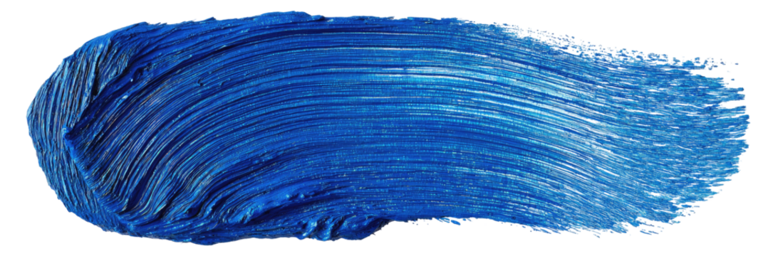 Deep blue paint stroke (2)
