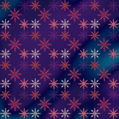 seamless pattern with snowflakes