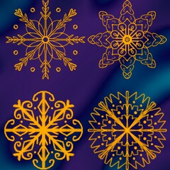 abstract background with snowflakes