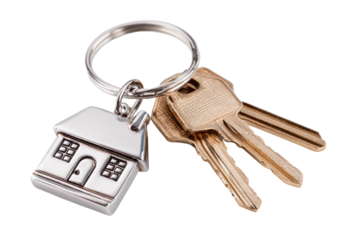 House keys on keyring