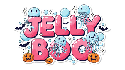 Jelly Boo Halloween Illustration 