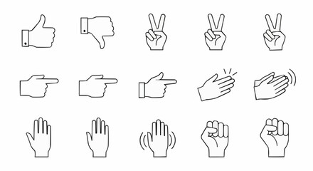 hand gestures set