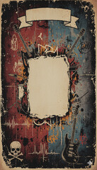 Grunge background in rock style.