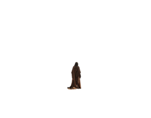 Dark figure in a long robe