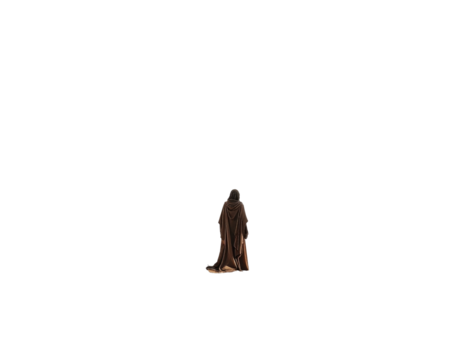 Dark figure in a long robe