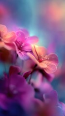 Winter flowers colorful blossoms nature.