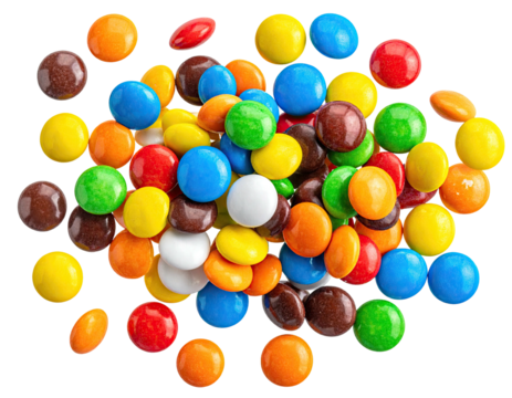 Colorful candy cluster