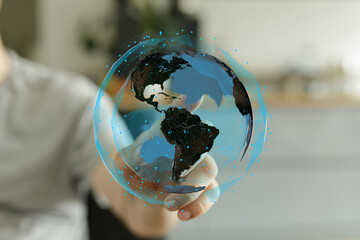 Close up of a person's hand reaching out.  Perfect for concepts of connection, help, and...