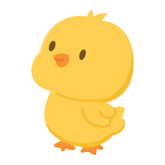 cartoon chick vector illustration