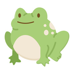 cartoon frog vector illustration