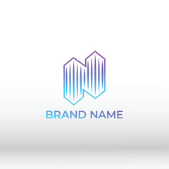 Letter N Sound Audio logo vector