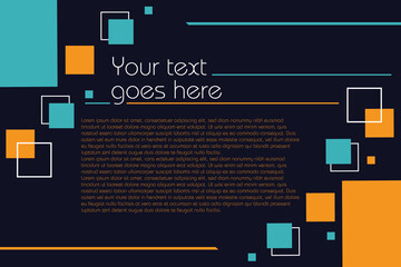 Abstract background with place holder for text