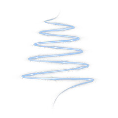 Luxury Christmas tree with light effect. Christmas decoration.