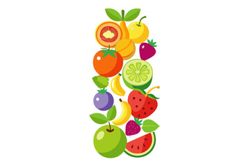 vector illustration of fruits